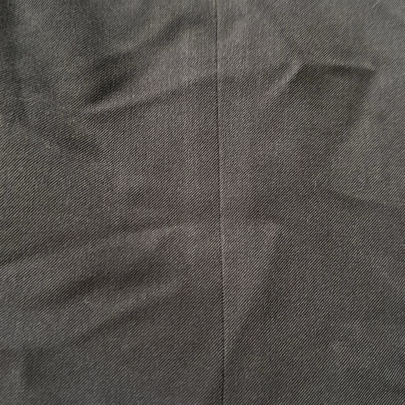 Loft Brown Pleated Back Knee Length Skirt with Button Feint Design - Picture 4 of 7